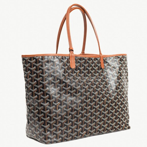 Goyard Saint Louis PM Black Goyardine Canvas Tote - Picture 2 of 11